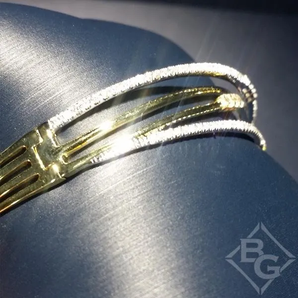 Simon G. "Embraceable" Gold Multi-Layer Diamond Wave Bangle