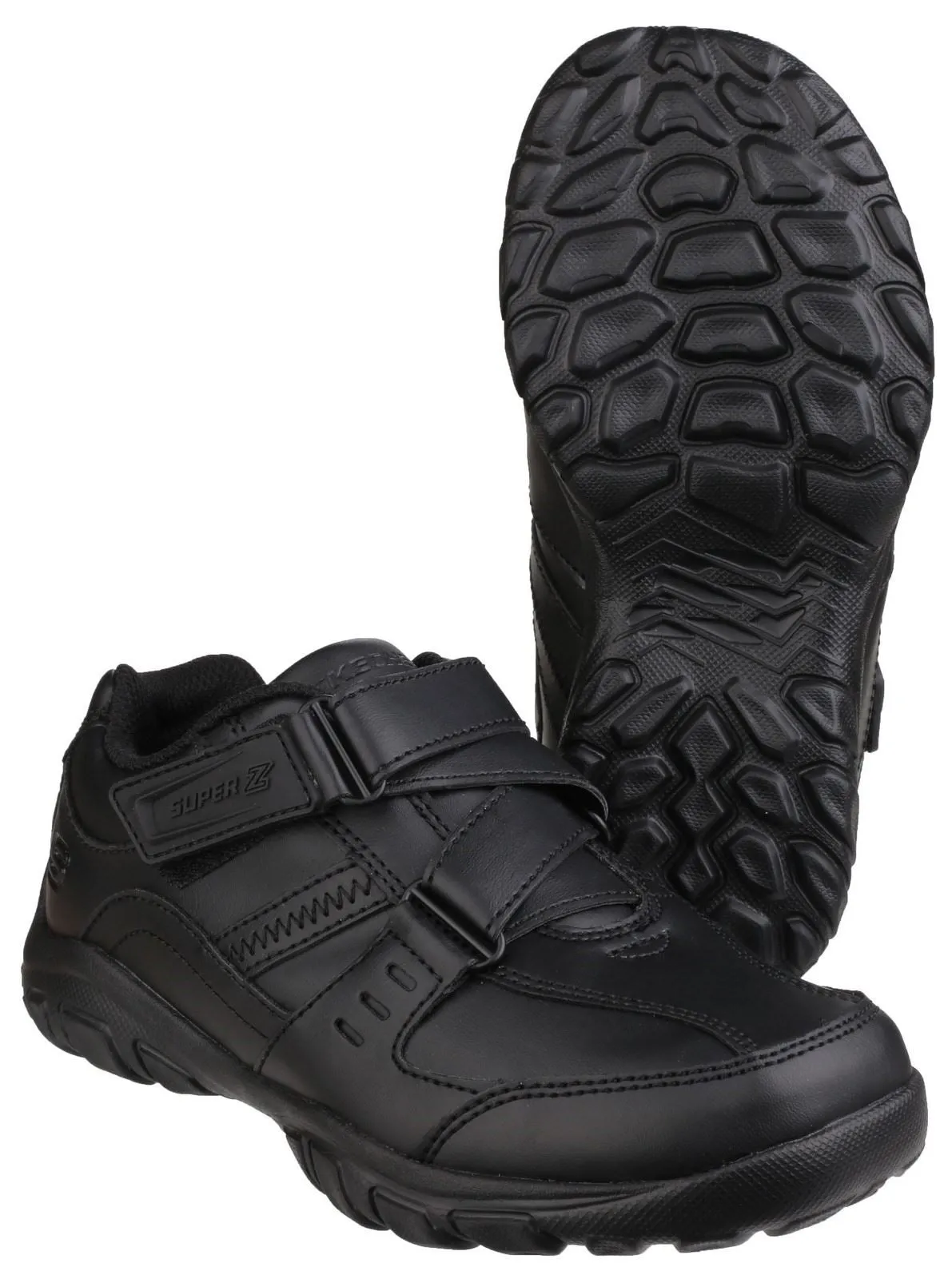 Skechers Grambler Zeem School Shoe Boys BTS in Black