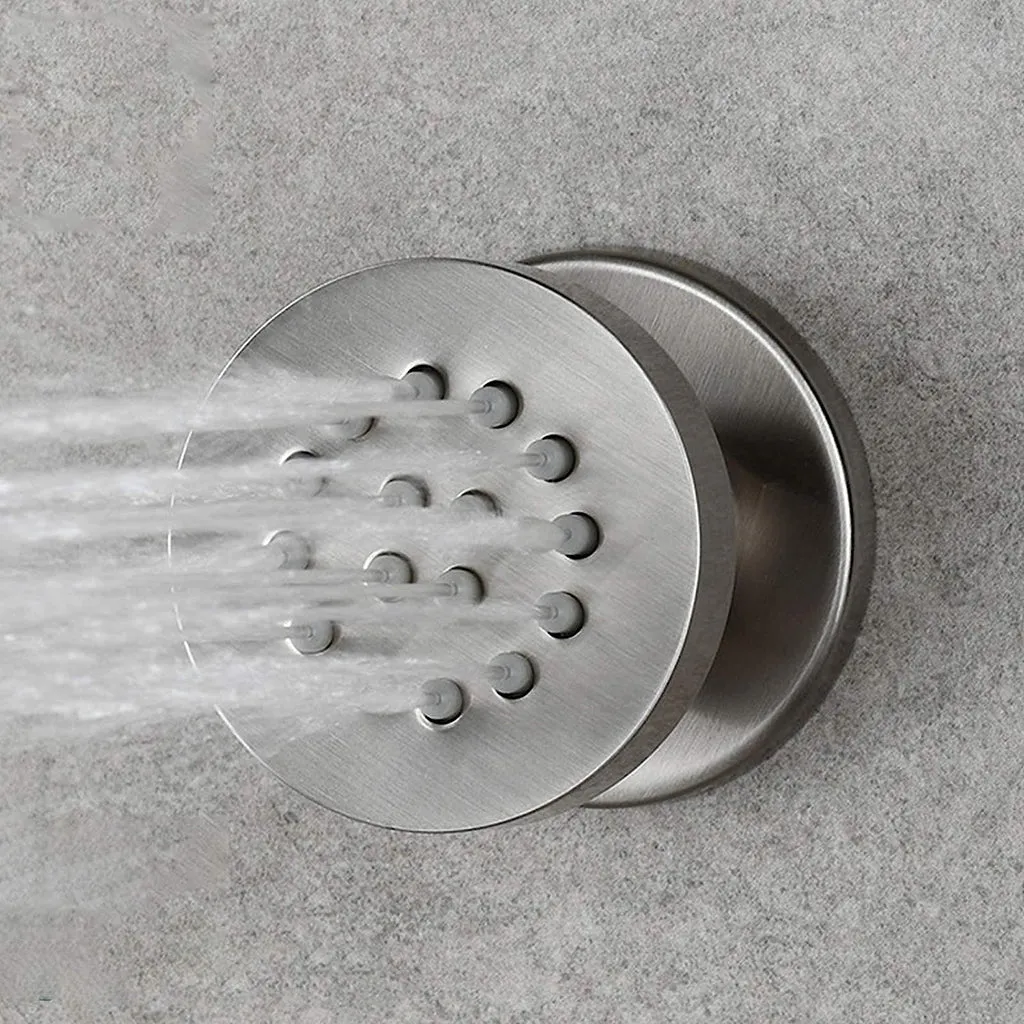 Smart Shower Jet - Wall Mount - 2" Brass/Brushed Nickel