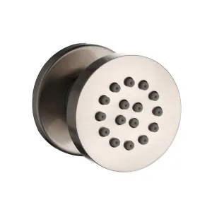 Smart Shower Jet - Wall Mount - 2" Brass/Brushed Nickel