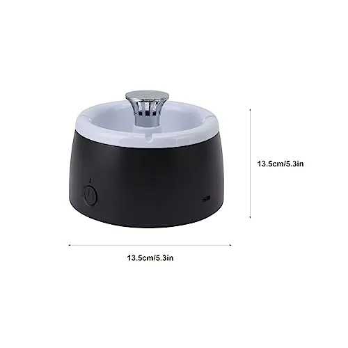 Smoke Grabber, High Temperature Resistant Portable Simple Cleaning Flame Retardant Smokeless Ashtray for Home (White)