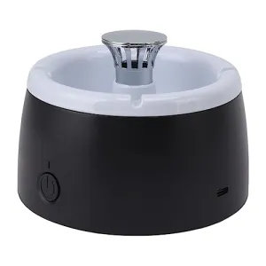 Smoke Grabber, High Temperature Resistant Portable Simple Cleaning Flame Retardant Smokeless Ashtray for Home (White)