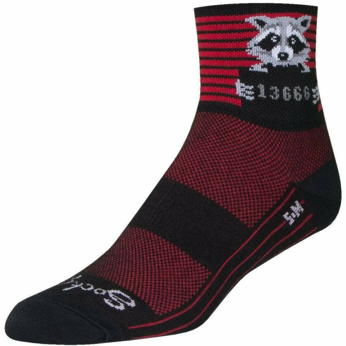 SockGuy Busted Classic 3 Inch Crew Socks