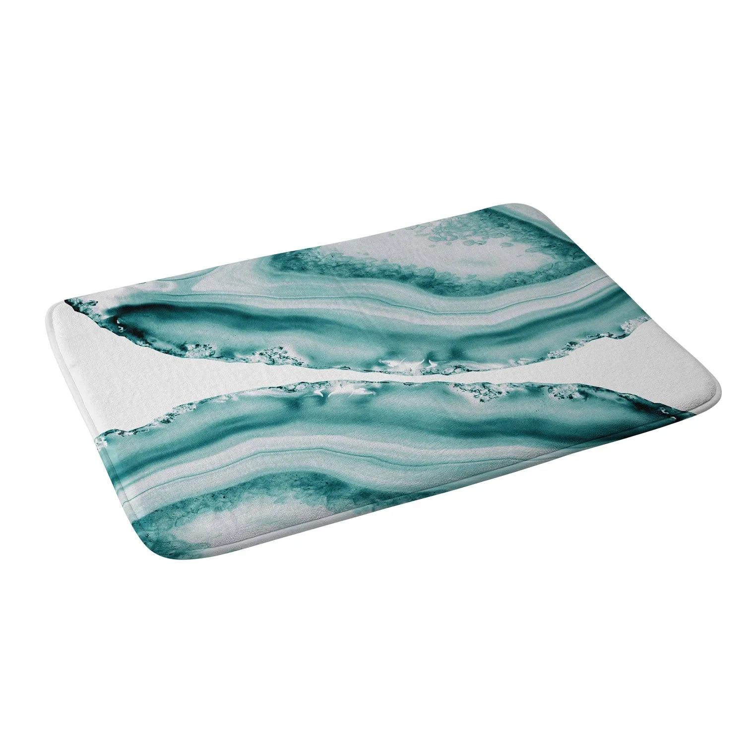 SOFT TURQUOISE AGATE 1 MEMORY FOAM BATH MAT