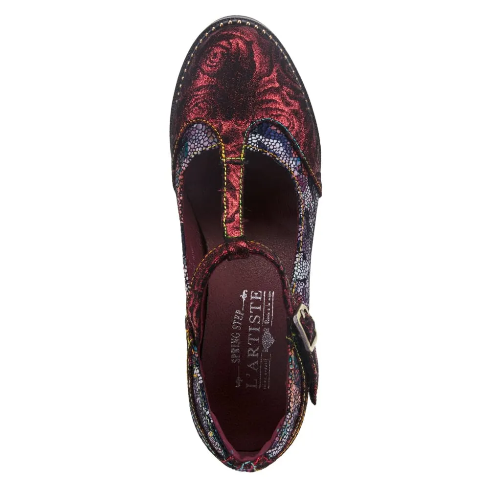 Spring Step Shoes L'Artiste Mazie Women's Floral T Bar Shoes