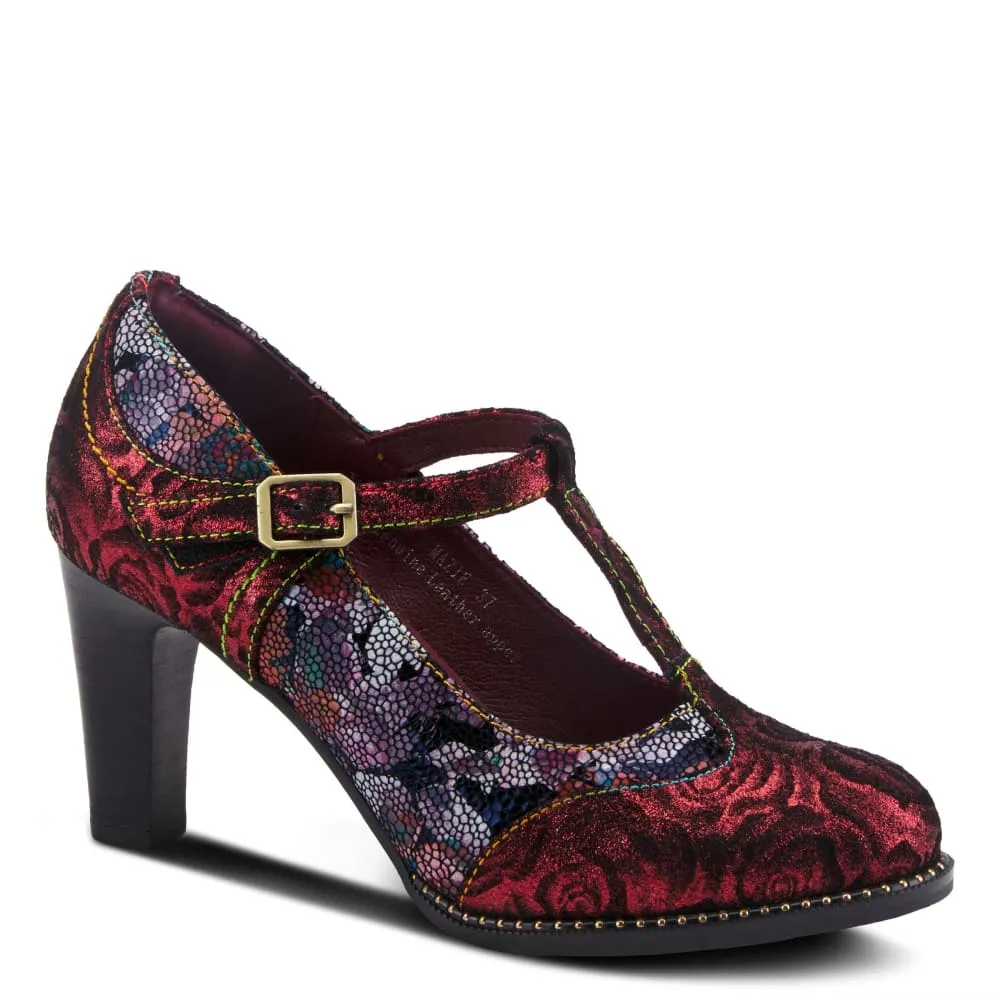 Spring Step Shoes L'Artiste Mazie Women's Floral T Bar Shoes