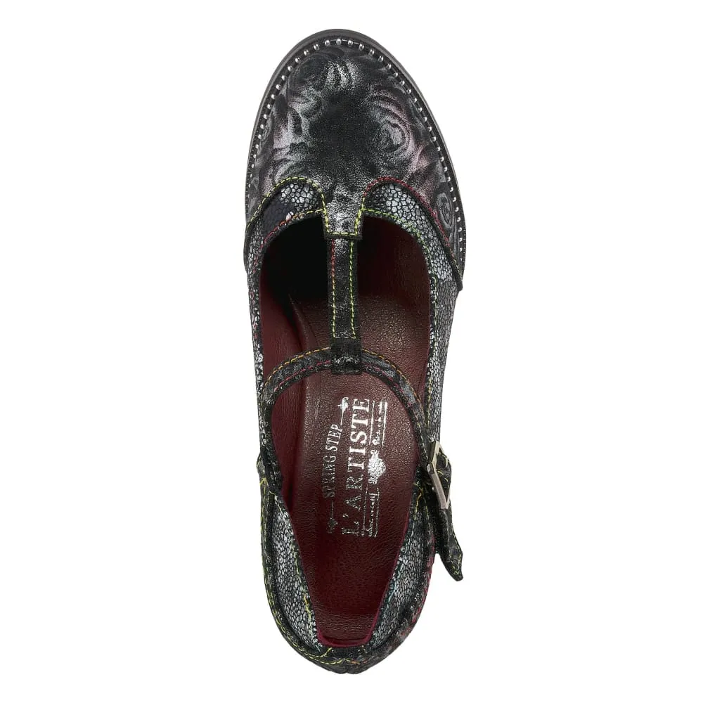 Spring Step Shoes L'Artiste Mazie Women's Floral T Bar Shoes