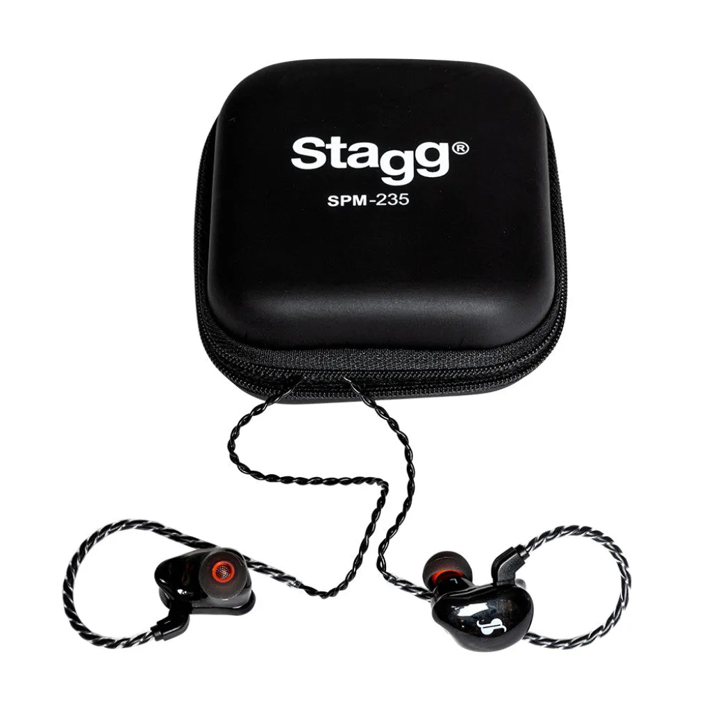Stagg SPM-235 BK Dual Driver In-ear Stage Monitors (Pair) - Transparent