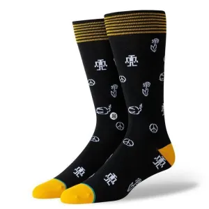 Stance Socks Robot Peace Black