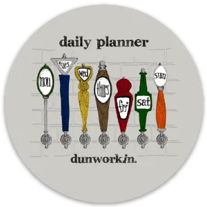 Sticker Daily planner 4" Round