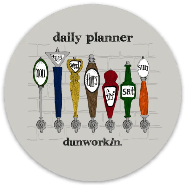 Sticker Daily planner 4" Round