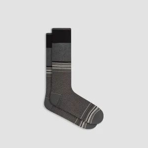 Striped Cashmere Mid-Calf Socks