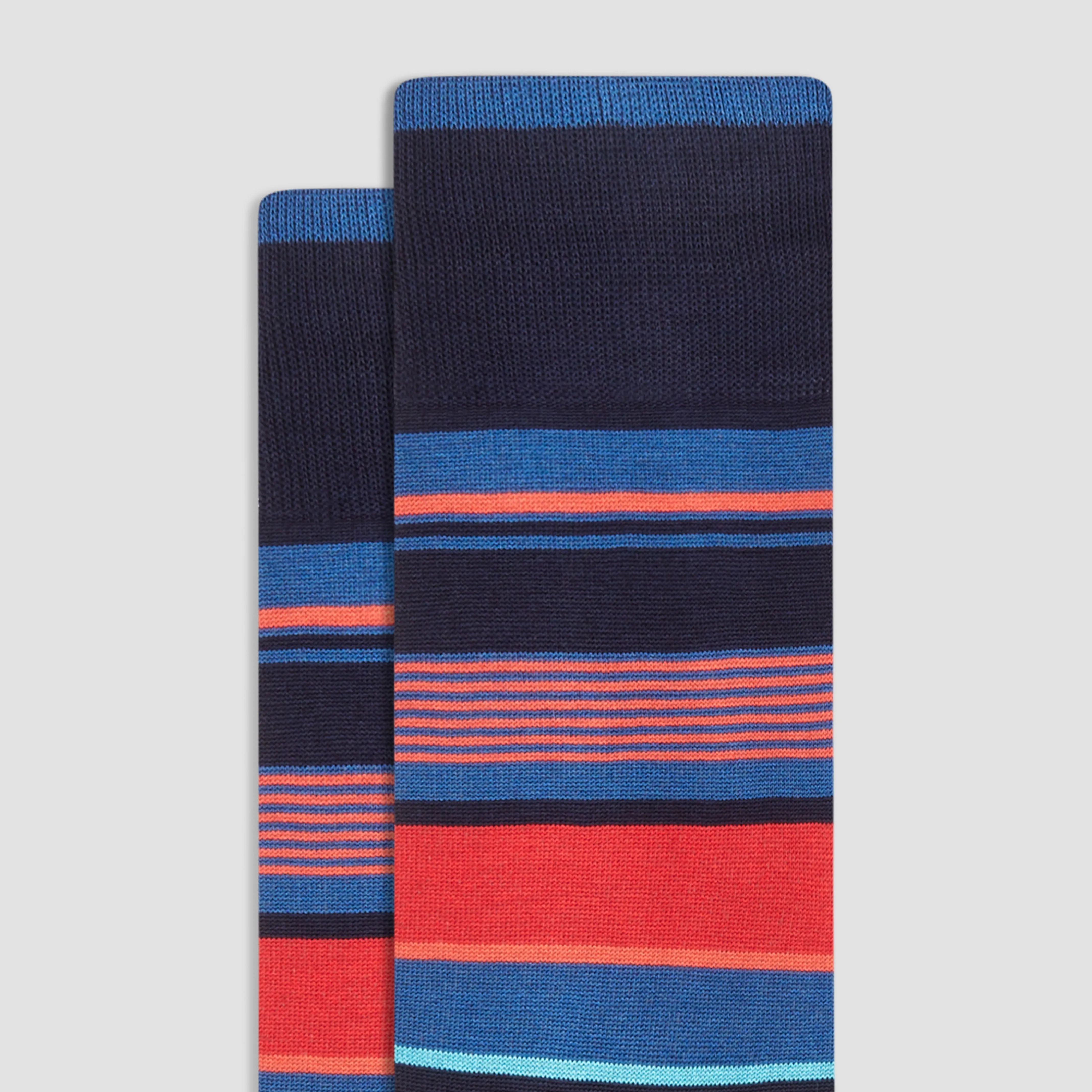 Striped Mid-Calf Socks