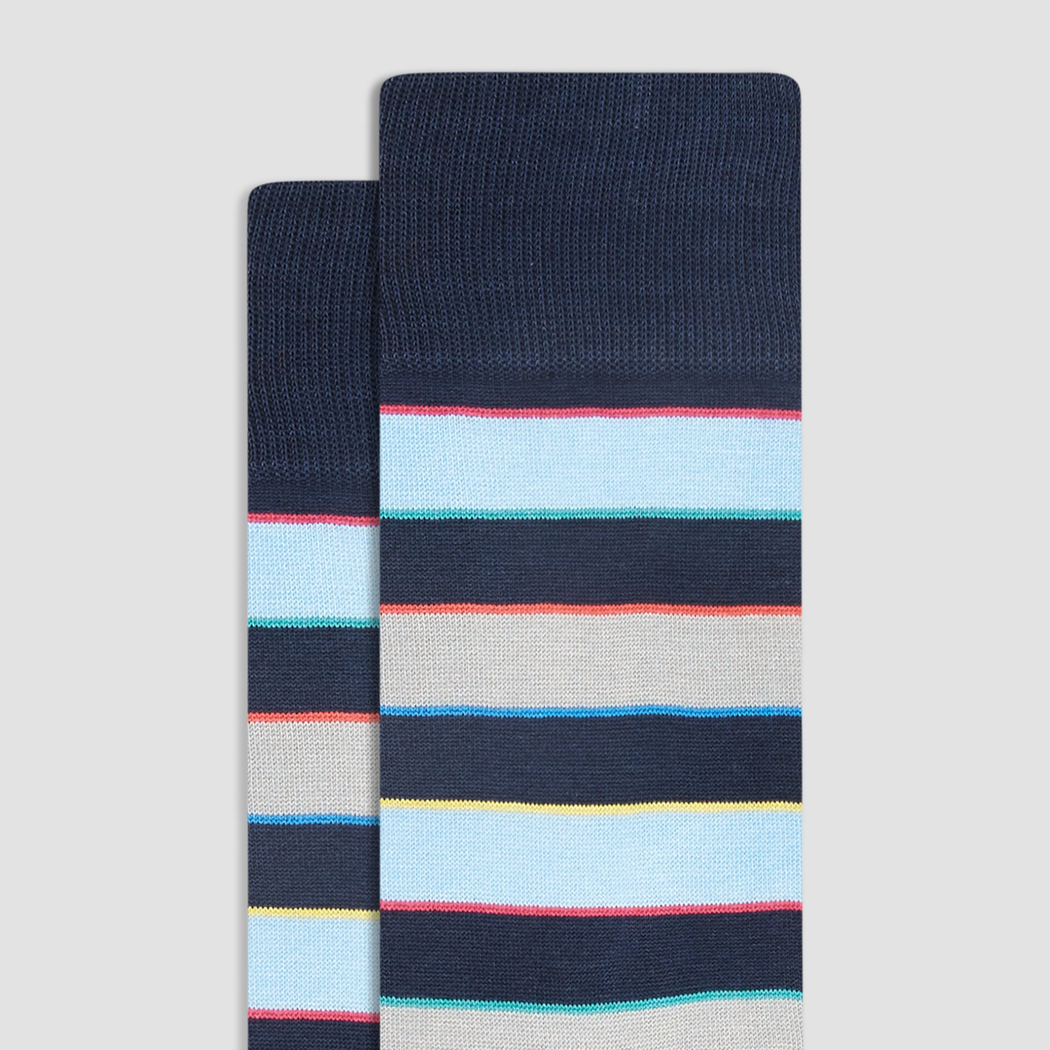 Striped Mid-Calf Socks