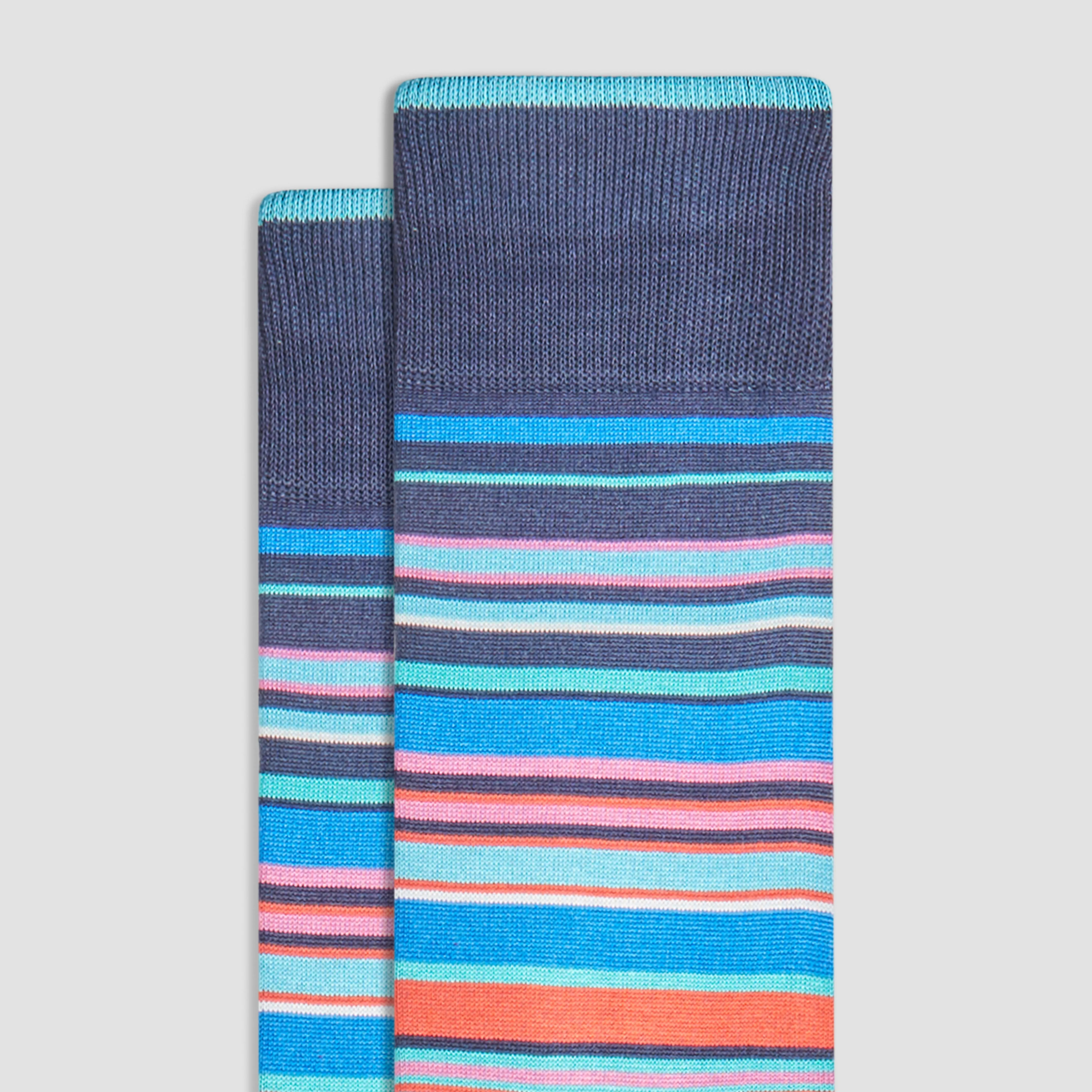 Striped Mid-Calf Socks