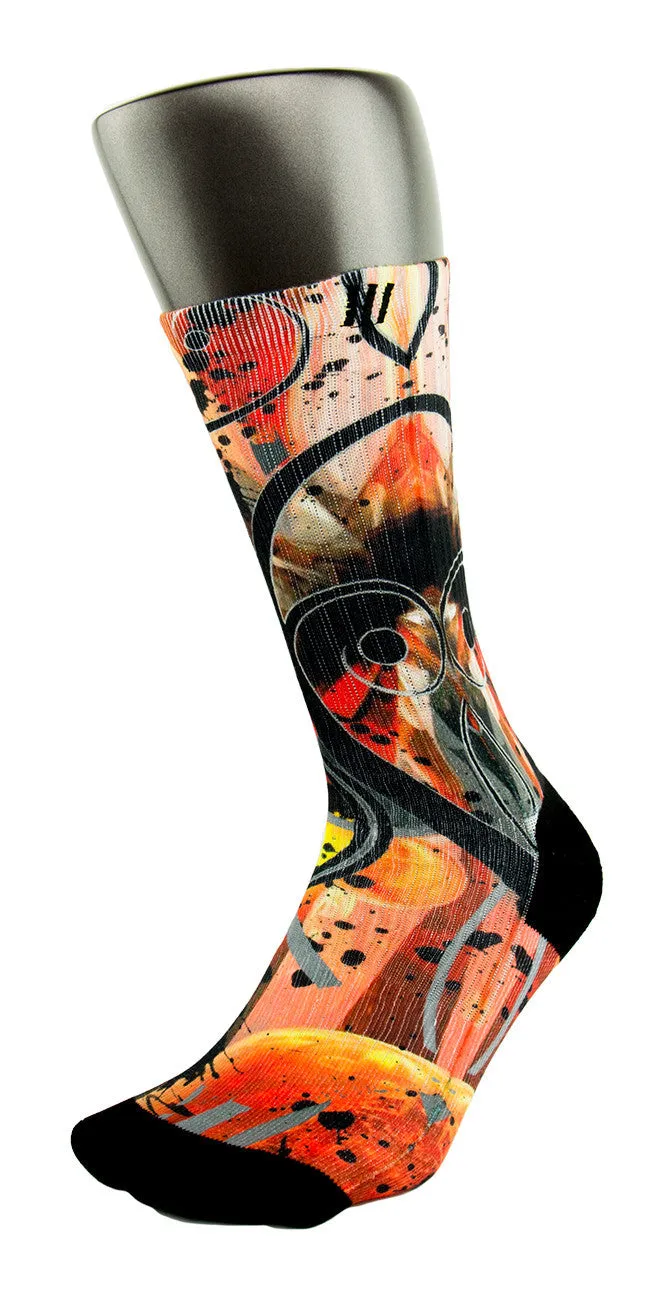 System 8 Challenge Red CES Custom Socks