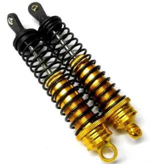 T81003G 1/8 Scale RC Front Shock Absorber Damper x 2 110mm Long Hi Speed Gold