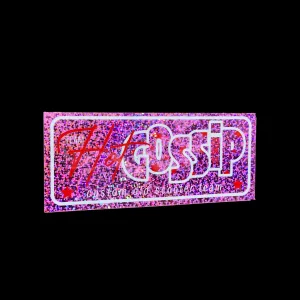 TEAM HOT GOSSIP PINK GLITTER STICKER