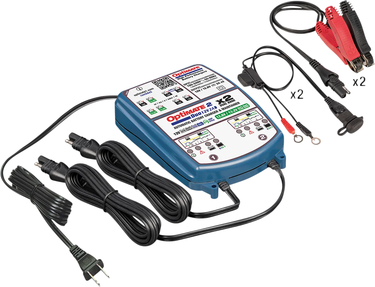 Tecmate Optimate 2 Duo X 2 Bank (TM-571)
