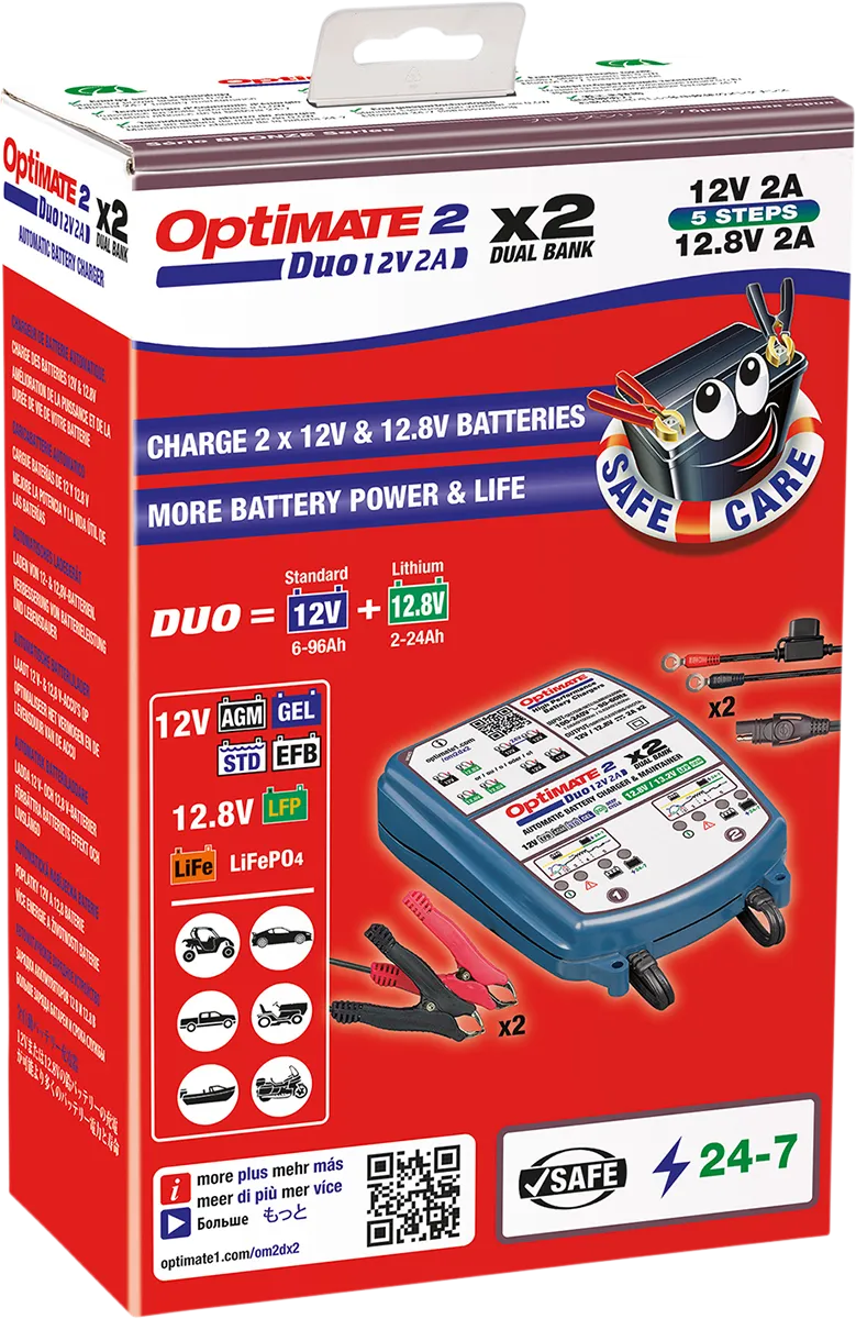 Tecmate Optimate 2 Duo X 2 Bank (TM-571)