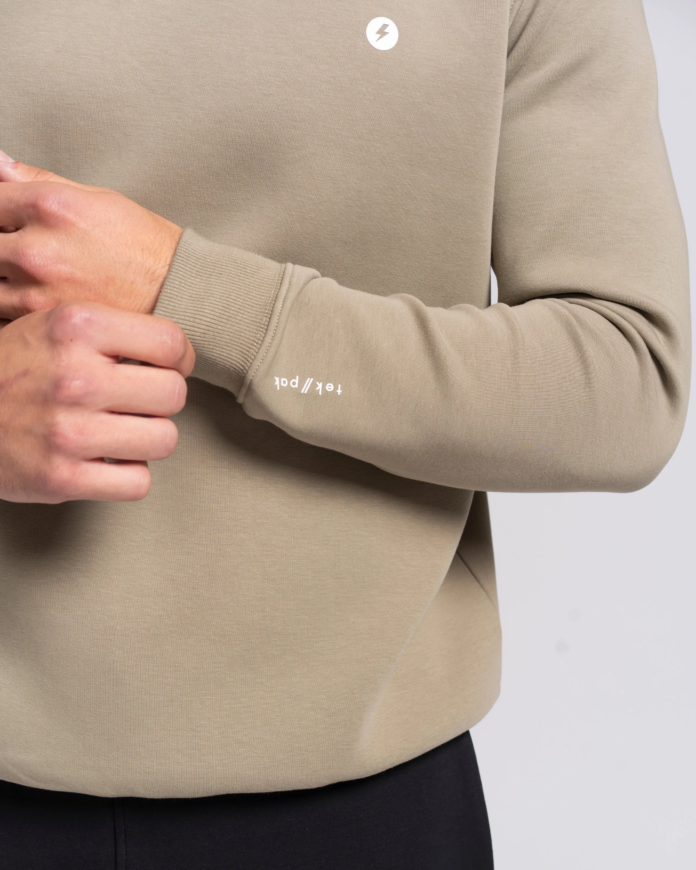 tek//pak Men's Crew Neck Sage Grey