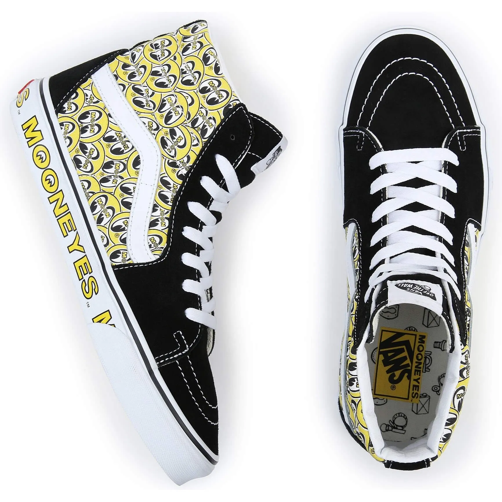 Tenisky Vans UA SK8-Hi MOONEYES BLACK/YELLOW