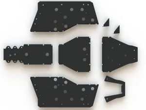 Trail Armor Polaris Ranger XP 900, Ranger XP 1000, and Ranger Full Size XP 570 Full Skids with Sliders