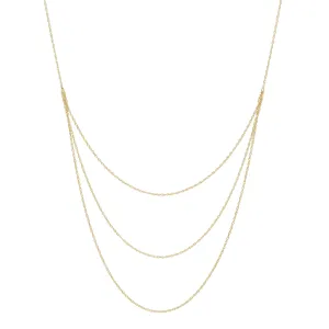 Triple Layer Rope Chain Necklace