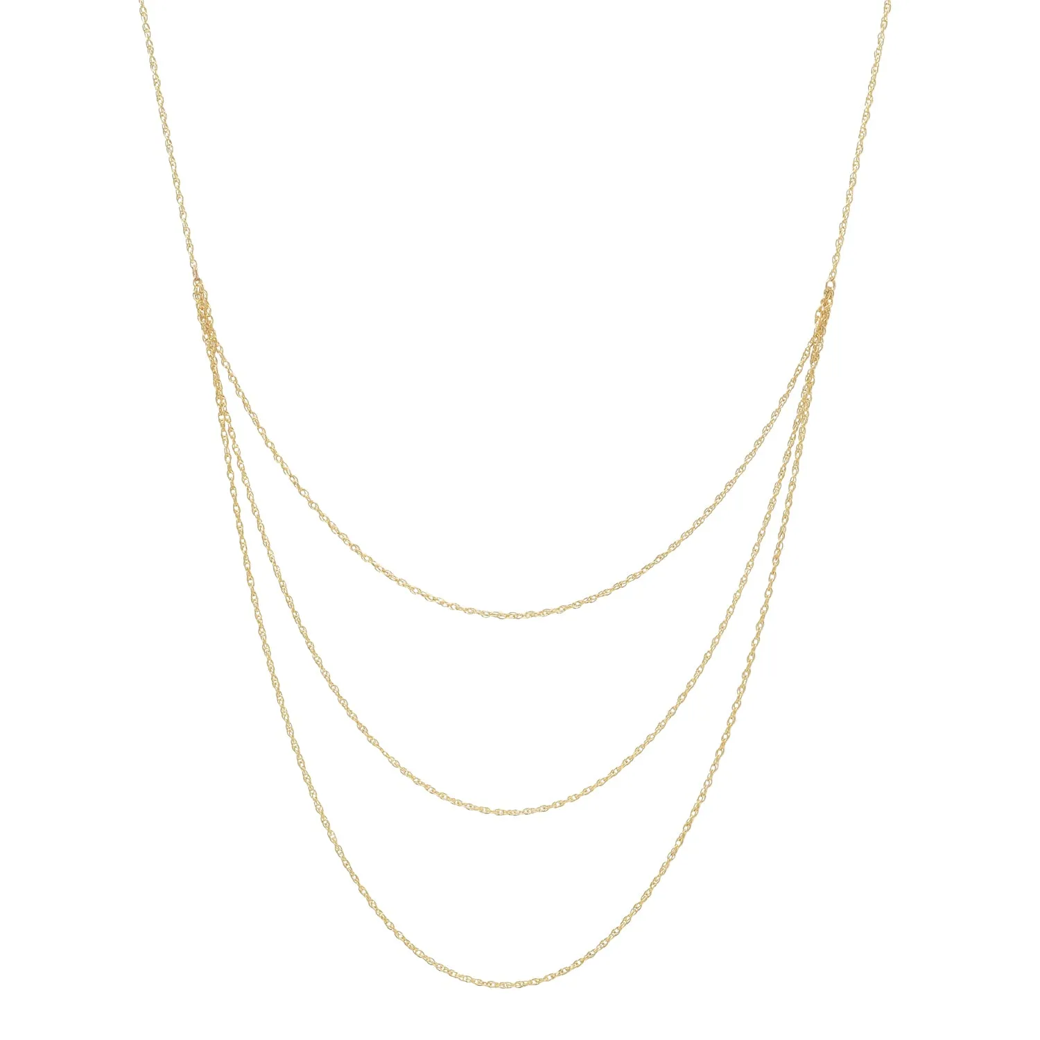 Triple Layer Rope Chain Necklace