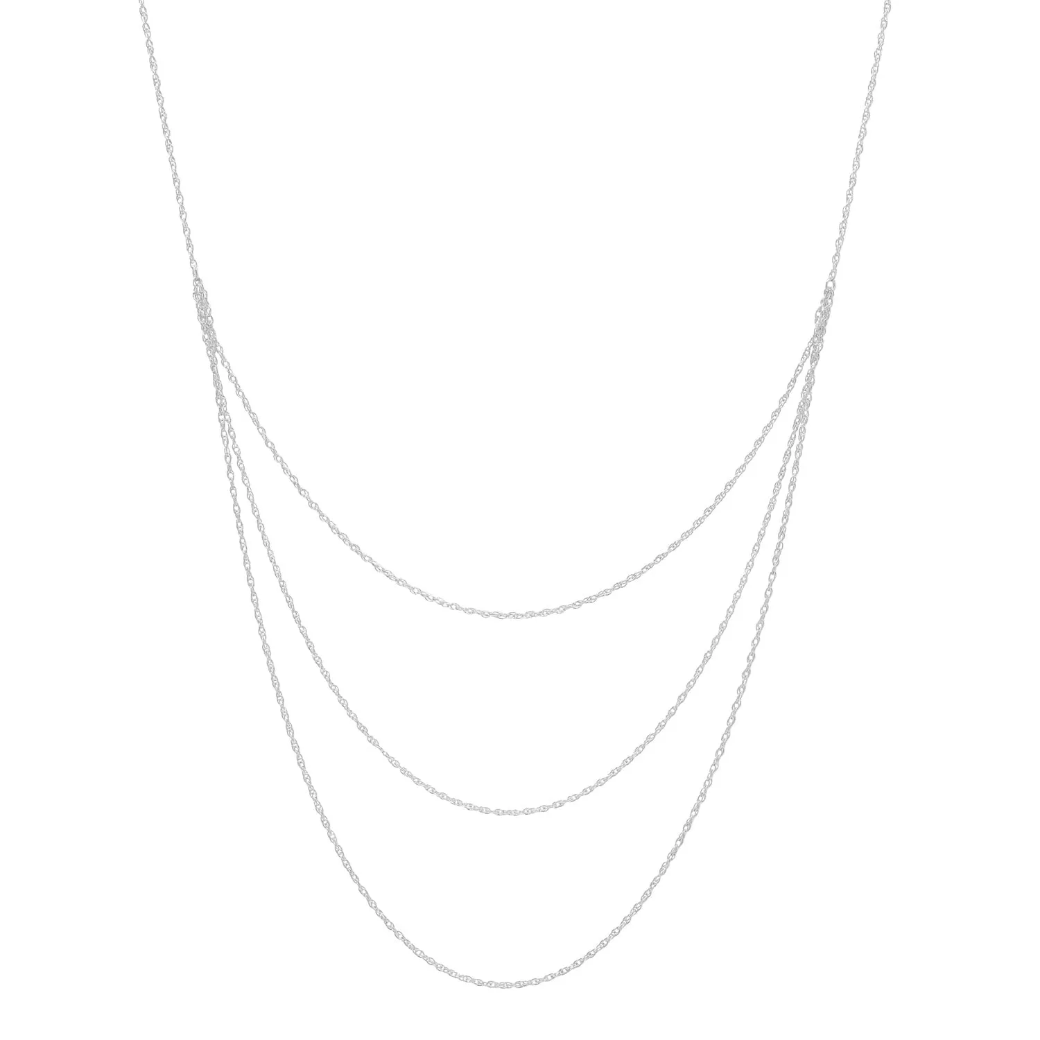 Triple Layer Rope Chain Necklace