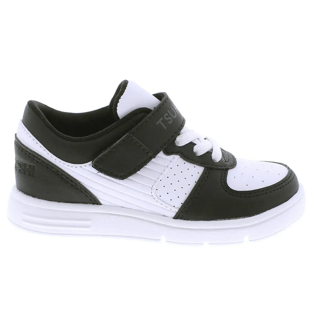 Tsukihosi Child (Sizes 8-3) Court Sneakers - Black/White