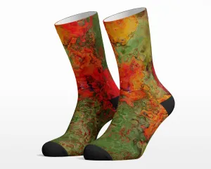 Unisex Socks, Poppies