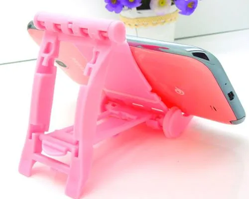 Universal Portable Folding Mobile Phone Stand Holder - Black