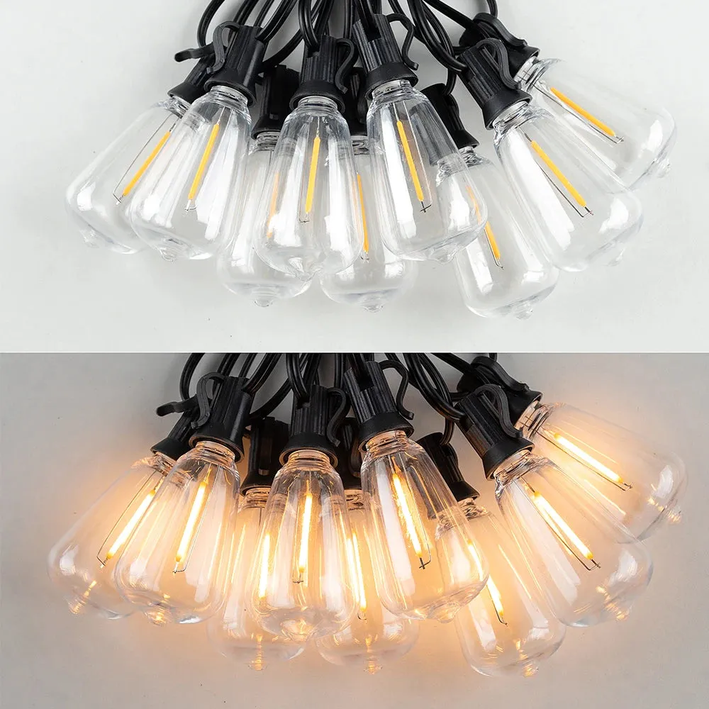 Vintage Style Shatterproof & Waterproof Garden Led String Lights