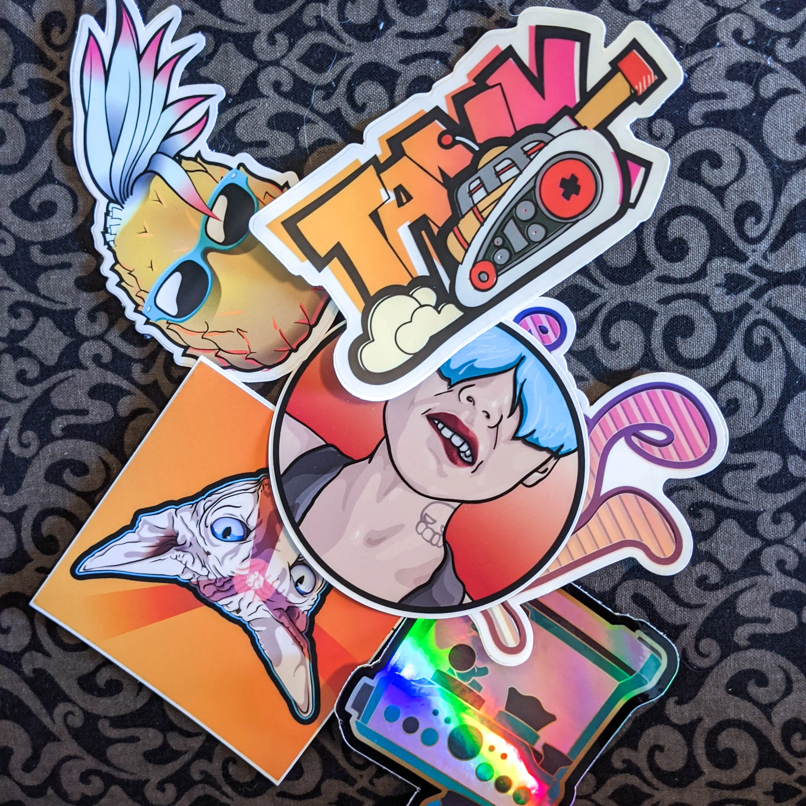 Vinyl Sticker Mystery Pack, Four 3" Stickers