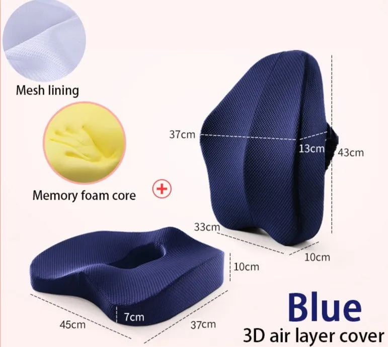 Waist cushion office chair pillow