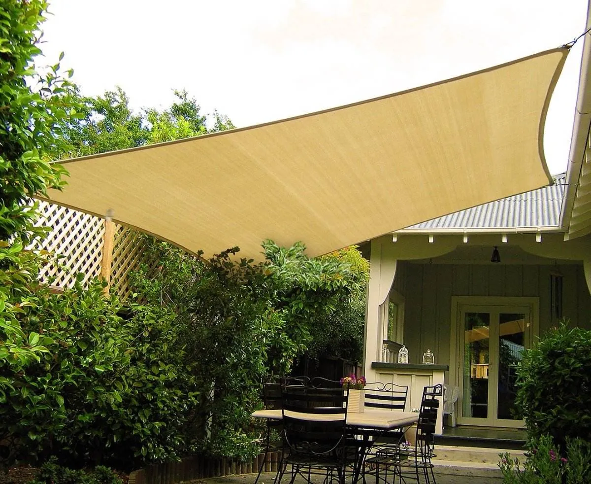 Wallaroo Rectangular Shade Sail: 3m x 5m - Sand