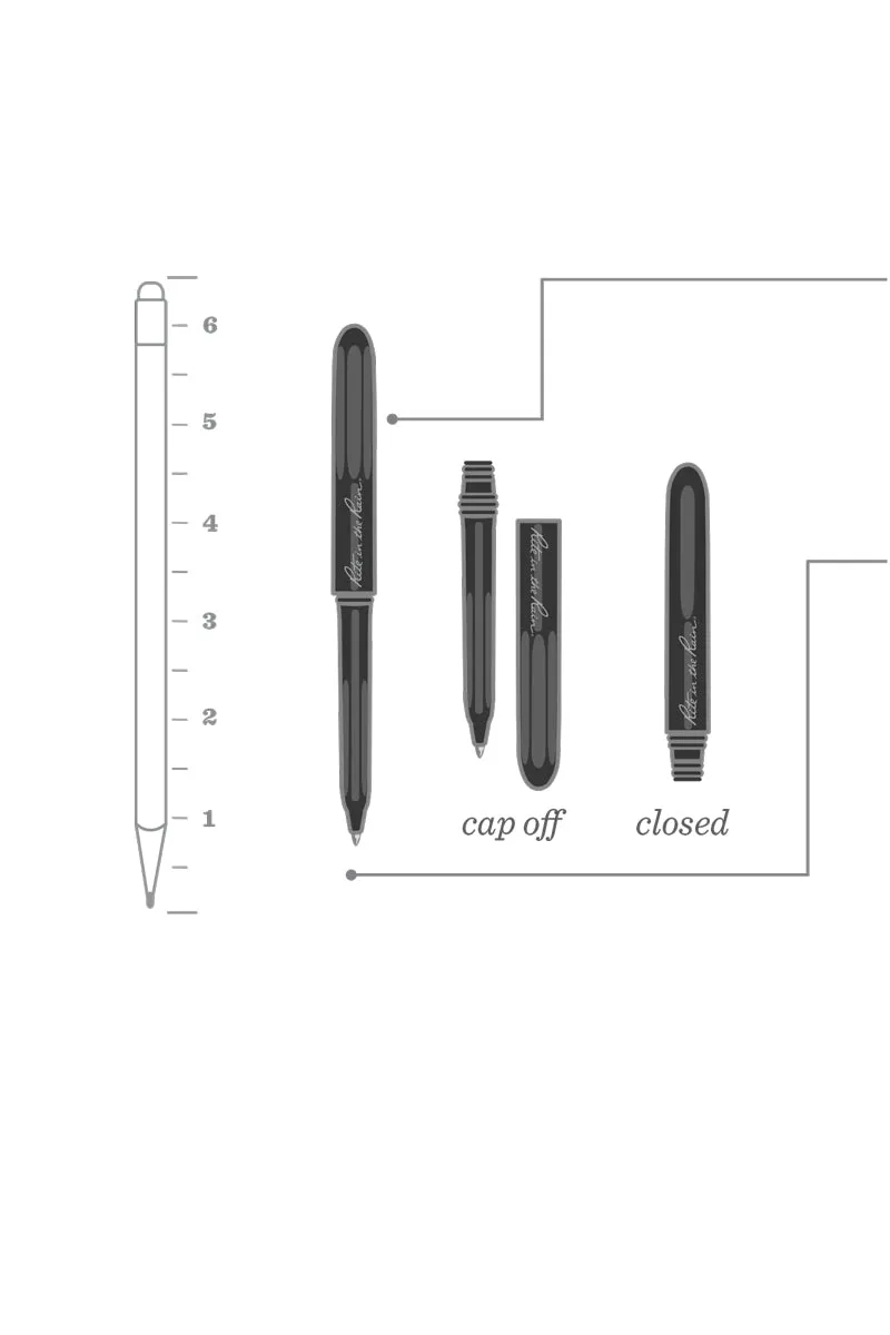 Weatherproof Pocket Pens 2pk - Black
