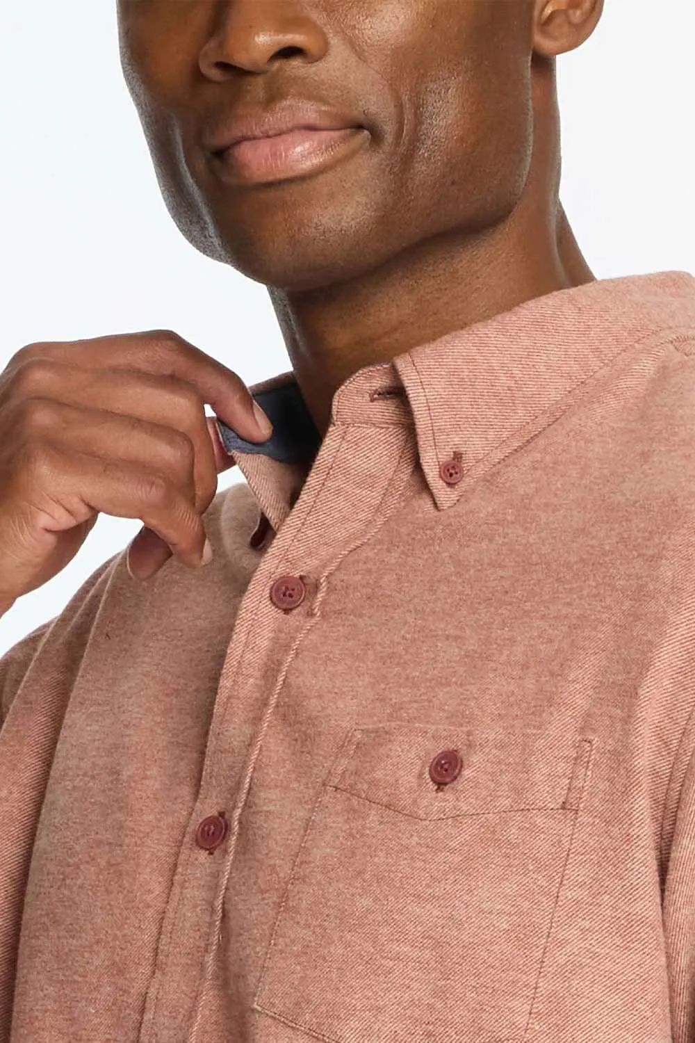 Weatherproof Vintage Solid Twill Shirt for Men in Roasted Russet | F2485742GK-ROASTEDRUSSET