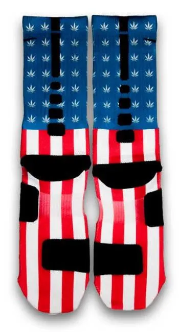 Weed Country Custom Elite Socks