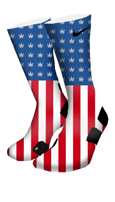 Weed Country Custom Elite Socks