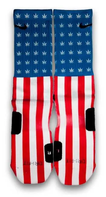Weed Country Custom Elite Socks