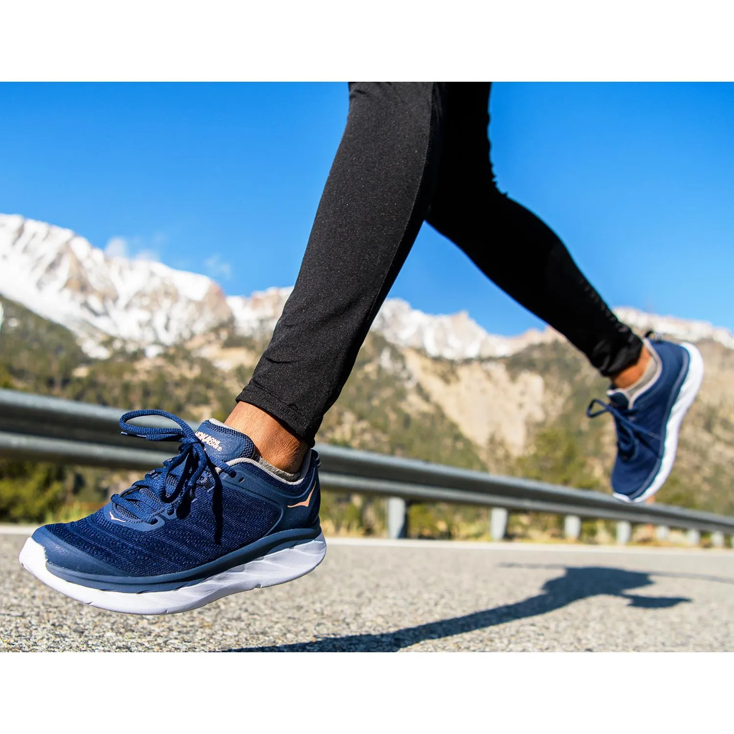 Women's Hoka One One Akasa Frost Grey/Silver Sconce Mesh