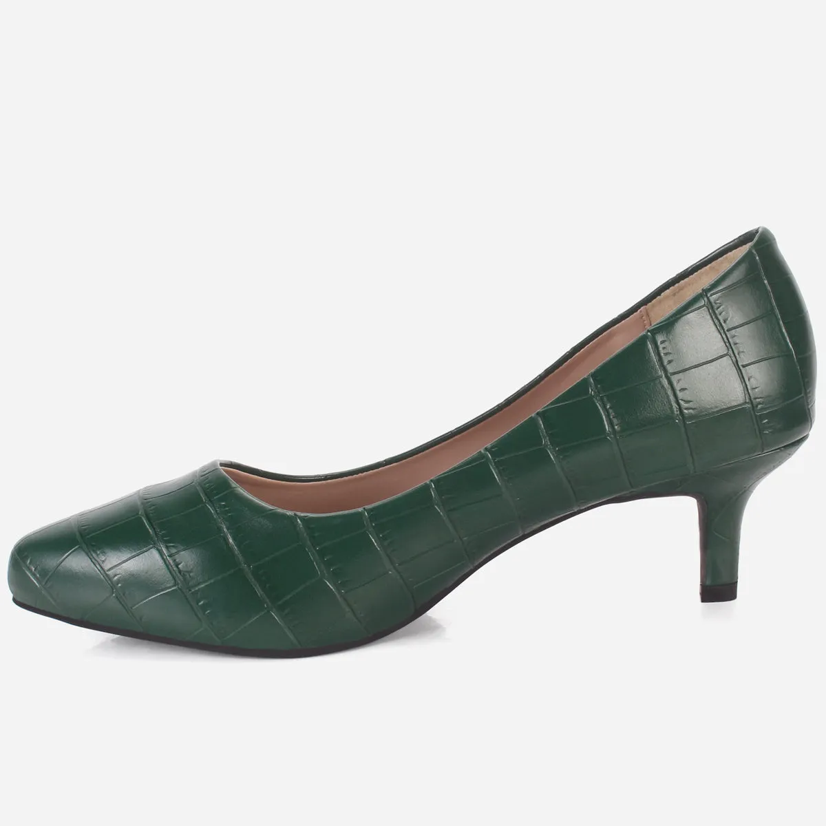 Womens "KOAMI" Kitten Heel Comfy Courts