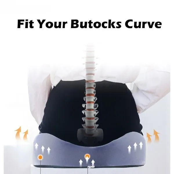 Woowooh Ergonomic Memory Foam Seat Cushion
