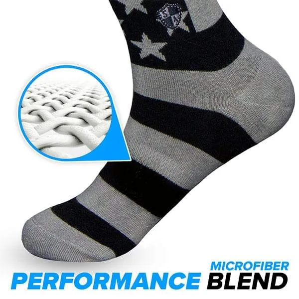 Woven Socks | Crew | Carbon Fiber
