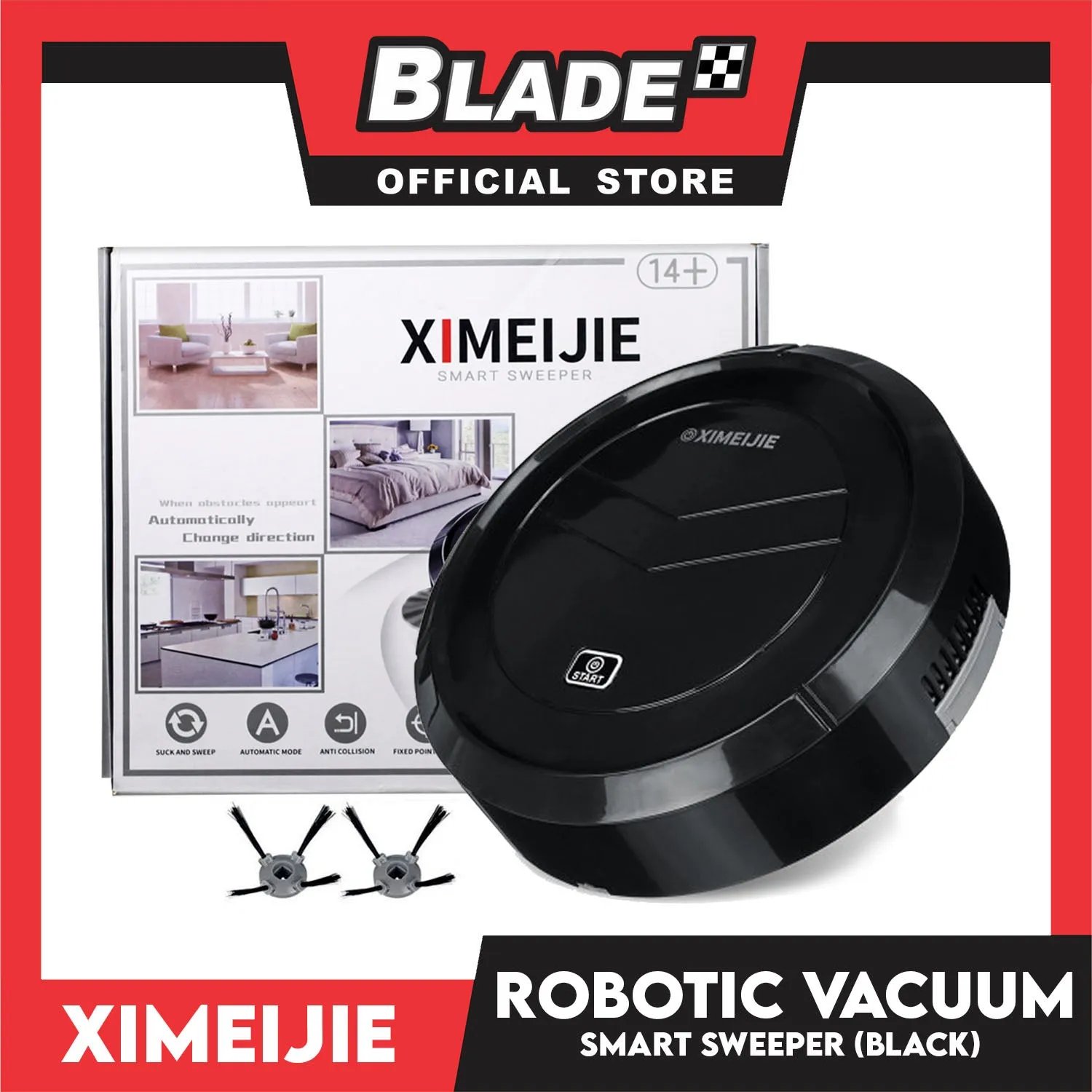 Ximeijie Robot Vacuum Cleaner Smart Sweeper (Black) Help Keep your Home Clean and Tidy
